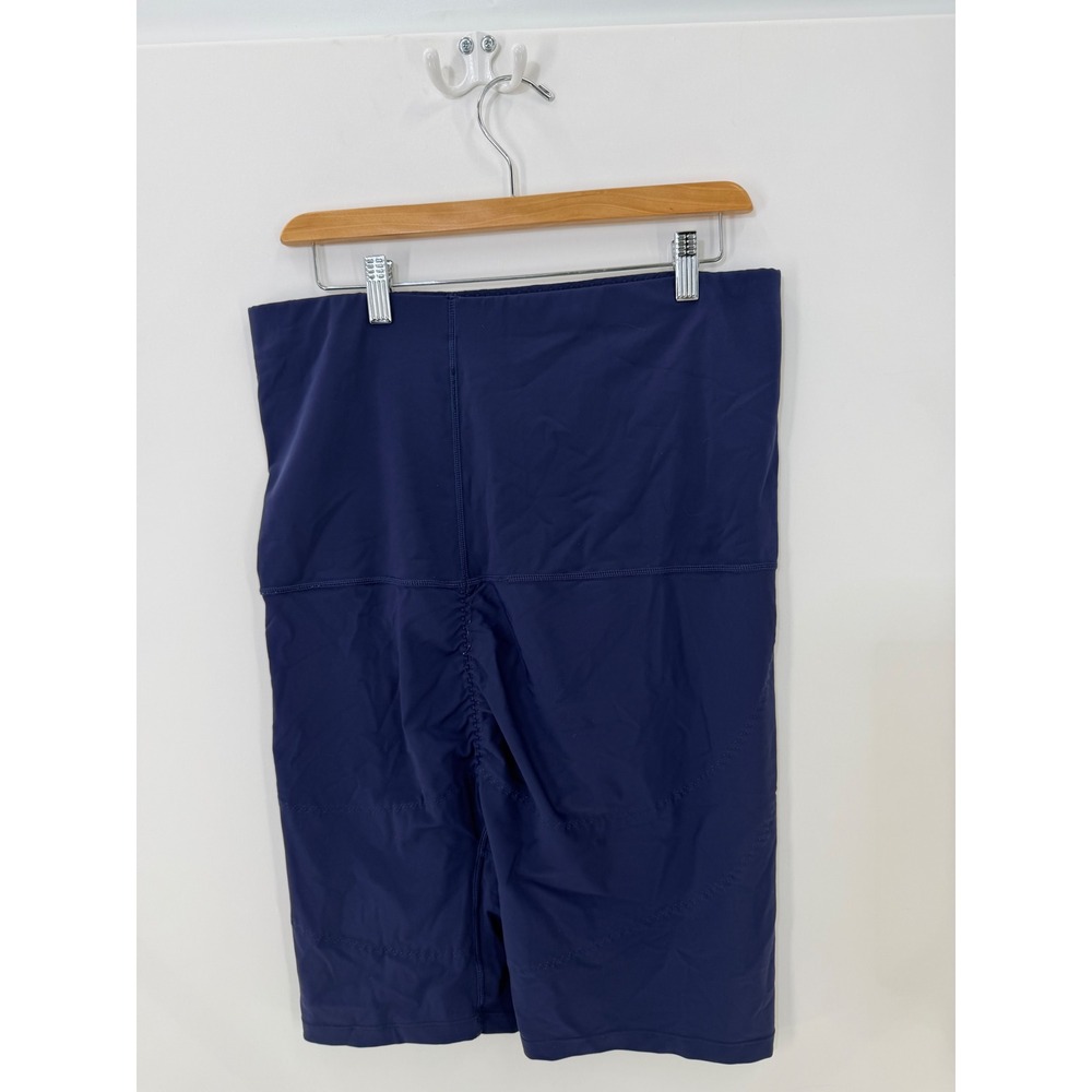 Corewear Navy Blue High Waisted Shapewear Shorts Ruched Back Size XXL 2XL